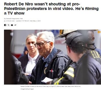 Fact Check: Robert De Niro Confronting Pro-Palestinian Protesters? Here ...