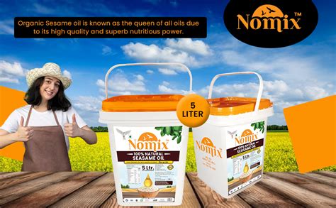 Nomix Organic Sesame Oil Cold Pressed 100 Percent Pure Natural ...