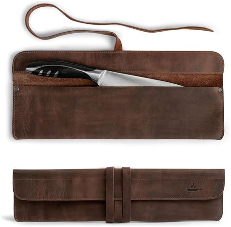 Amazon.com: Leather Chef Knife Sheath, Single Case for Chef's Knives ...