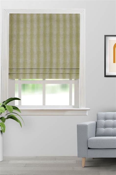 Striped Roman Shades, 5 Colors , Window Shades, Custom Bedroom Shades ...