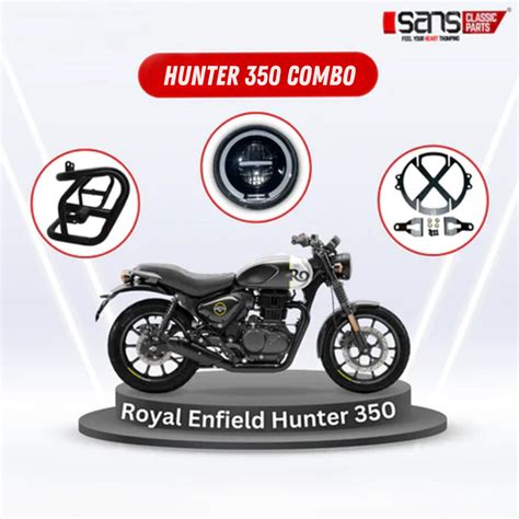 Royal Enfield Hunter 350 Crash Guard, Headlight & Grill Combo – Sans ...