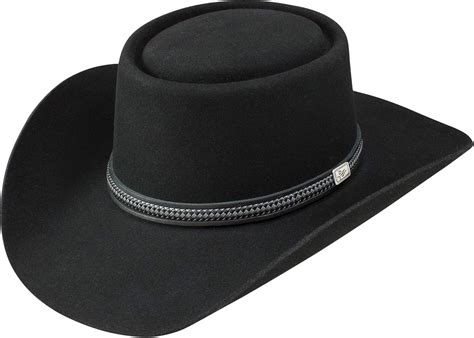 Buy Stetson Men's Chinook Wool Leather Hatband Western Cowboy Hat ...