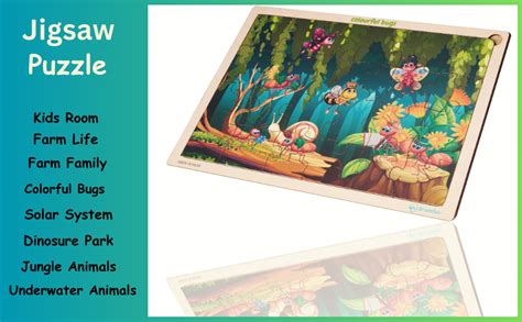 Buy Lefan Wooden Jigsaw Puzzle Dinosure Park Jigsaw Dinosaur Jigsaw ...