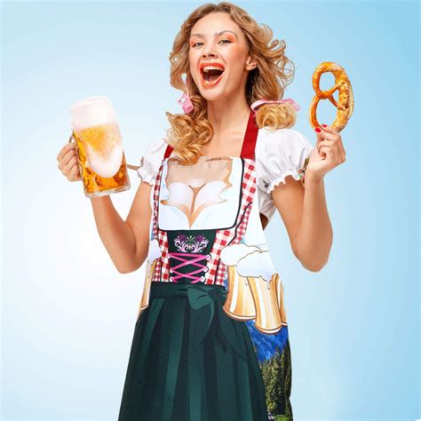 Buy Oktoberfest Apron German Oktoberfest Dirndl Dress in the Style of ...