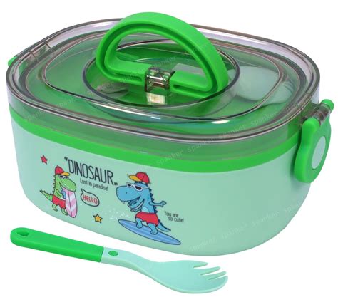 Spanker Dinosaur Lunch Box Thermal Stainless Steel 1000 ML Insulation ...