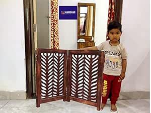 ANUDAM Wooden Extension, Baby Safety Indoor Safety Gate for Dogs ...
