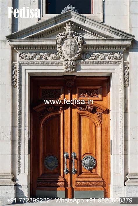 Solid Wood Classic Door Veneer Door Design Catalog No-11006 - Fedisa