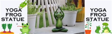 Wonderland Resin Yoga Frog Hands Folding Statue for Decoration : Amazon ...