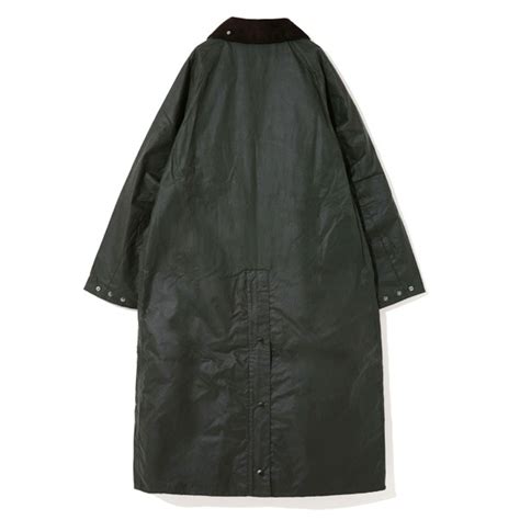 Barbour バブアー OS WAX BURGHLEY オーバーサイズ バーレー ワックス ロングコート オイルドジャケット コート ...