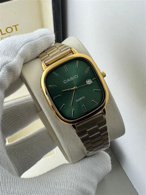 Casio Analog Gold - Green – Eora