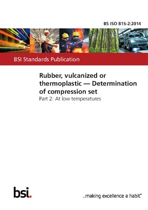 BS ISO 815-2: Determination of Compression Set at Low Temp - Studocu