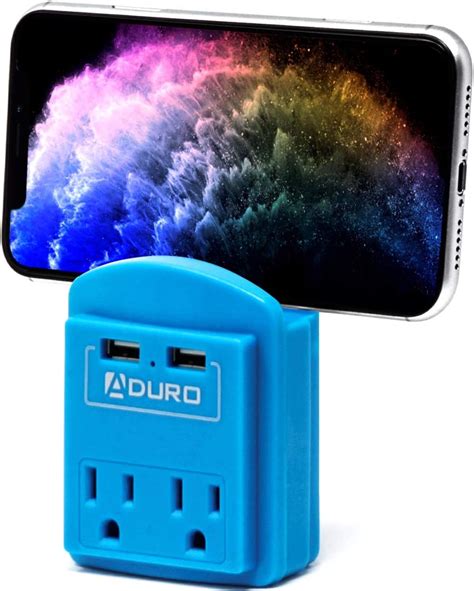 Buy Aduro Surge Protector 2 Outlets Power Strip Station with 2 USB ...