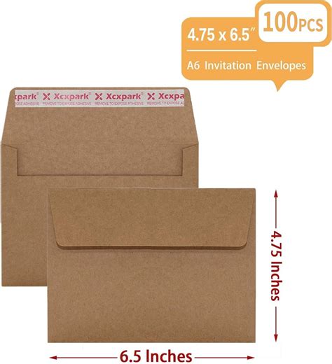 Xxcxpark 100 Qty Printable A6 Invitation Envelopes 4.75x6.5 India | Ubuy