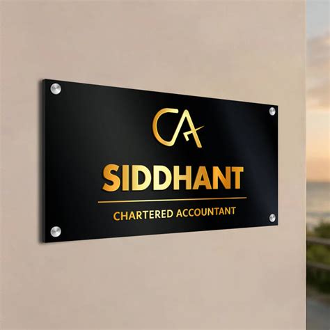 Custom Name Plates for Home & Office | Modern UV, 3D Embossed & Wooden ...