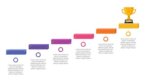 Premium Vector | 6 step to success infographic template design