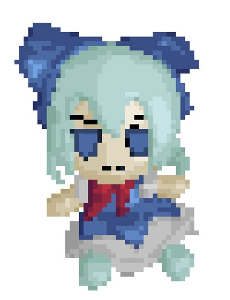 Pixel art rotating fumo Chiruno, pixel art rotating fumo Chiruno : r/cirno