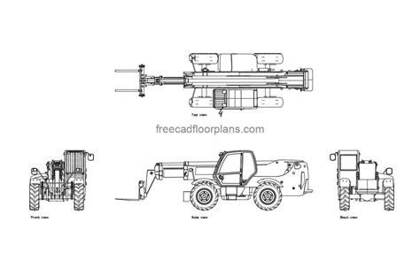 Image result for Telehandler Drawing