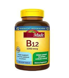 NM Vitamin B12 1000 mcg 400 Softgels : Amazon.in: Health & Personal Care