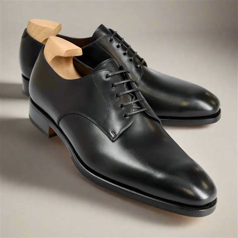 Black Leather Derby Formal Lace Up Shoes for Men ⭐⭐⭐⭐⭐ – The Royale Peacock