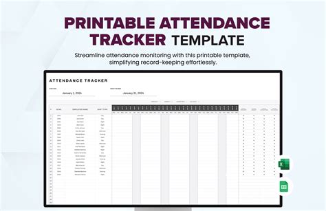 Best 28+ Free Excel Attendance Templates Csv
