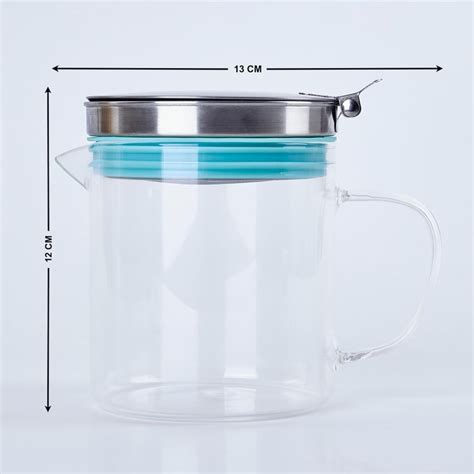 Buy Pamolive Vita Glass Oil Container with Strainer - 500ml from Home ...