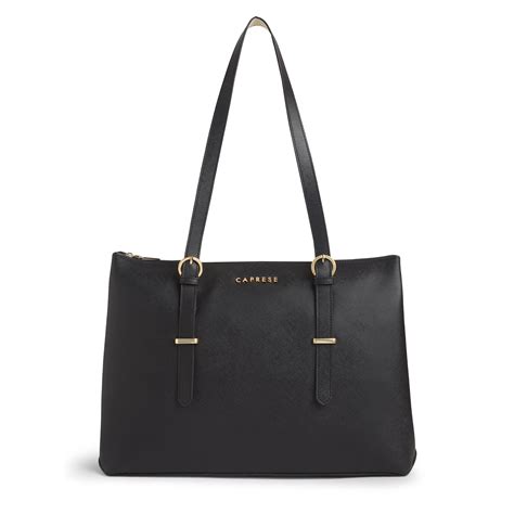 Buy Caprese Romano Large Black Tote Bag @ 1449 | Caprese Bags