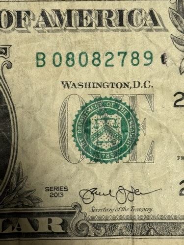 2013B Duplicate Star Note Dollar Bill B08082789* Rare Bill New York ...