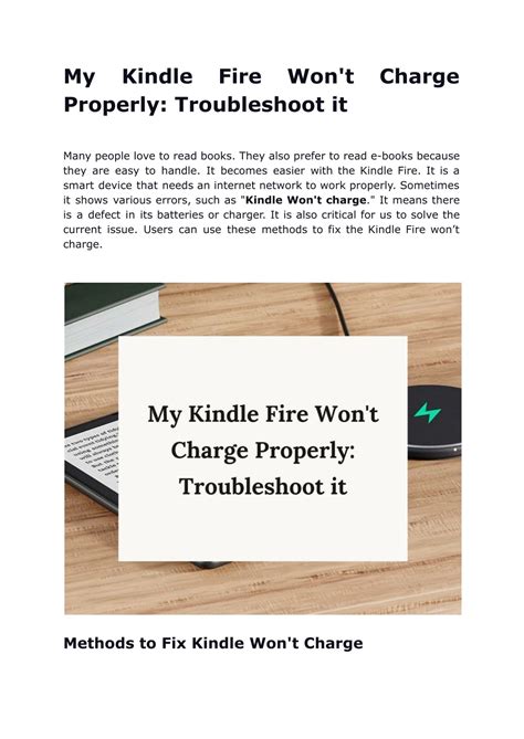 PPT - My Kindle Fire Won't Charge Properly: Troubleshoot it PowerPoint ...