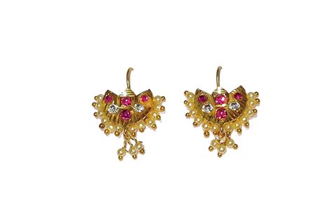 Buy Shrungarika Upper Ear clips Press on Maharashtrian Traditional ...