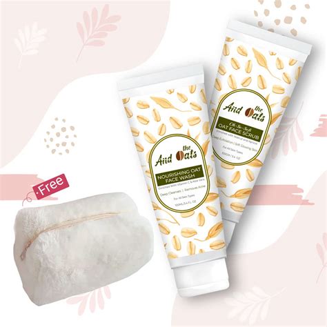 And The Oats Face Glow Kit-Face Wash (100 ml) and Face Scrub (100 gm ...