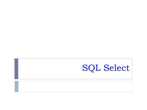 Image result for Short Video of SQL Select