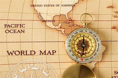 Image result for America Map with Compass