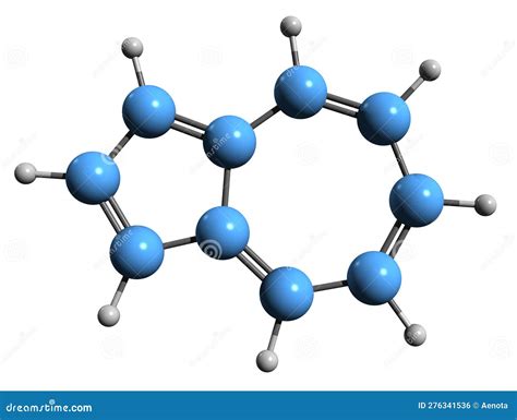 Naphthalene, Molecular Structures, 3d Model, Structural Chemical Formula And Atoms With Color ...