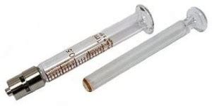 Birds' Park Glass Syringe with metal Luer Lock - 1ml Pet Nursing Kit ...