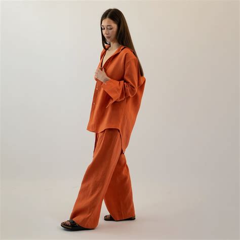 2 PC Linen SET for Women, FLORENCE, Two Piece Set Women, Linen ...