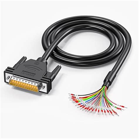 JUXINICE DB25 Male to Bare Wire with Cable Marker 3.3ft,D-SUB 25-Pin ...