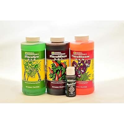 General Hydroponics Flora GRO, Micro, Bloom Pints + India | Ubuy