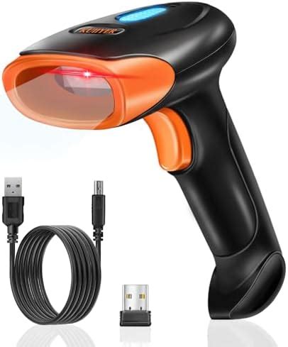 KUIIYER Bluetooth Barcode Scanner, Wireless Bar Code Scanner, Bluetooth ...