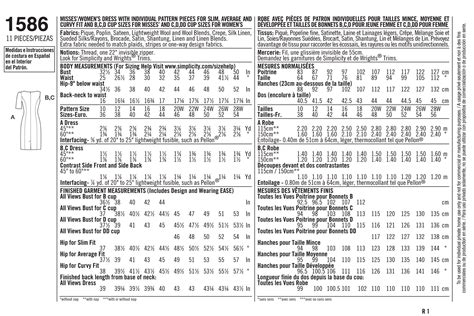 Simplicity Amazing Fit Dresses Dressmaking Leaflet, 1586, BB