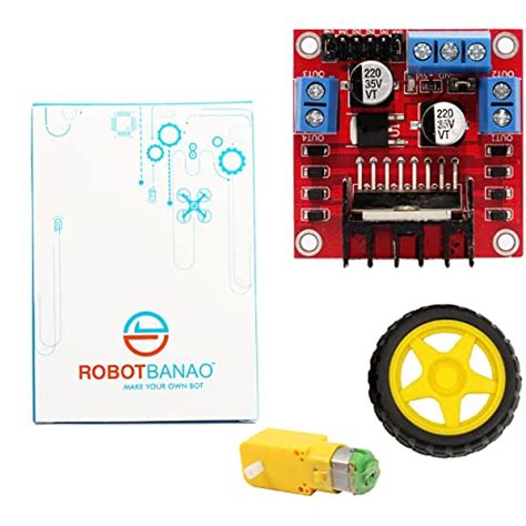 Buy Robotbanao L298N Motor Drive Controller Kit - Includes BO Motor, BO ...