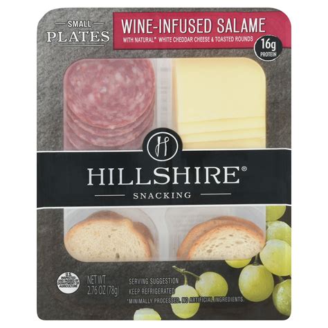 Hillshire Farm Snacking Wine Infused Salame Cheese and Crackers Small ...