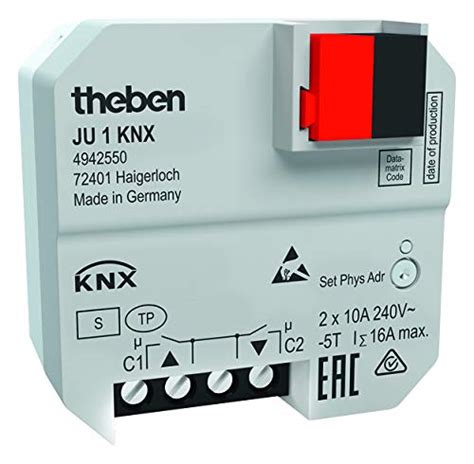 Buy Theben 4942550 JU 1 KNX - Flush-ed Blind Actuator, 1 Channel ...