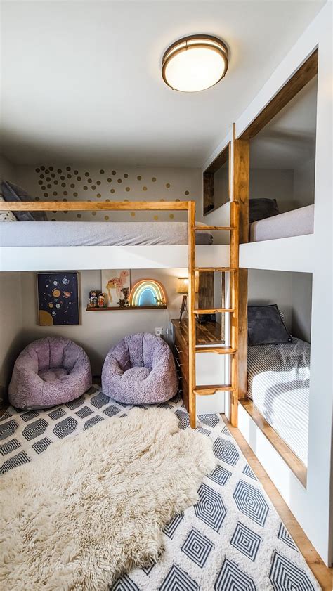 Diy triple bunkbed | Diy bunk bed, Bunk beds built in, Bunk bed rooms