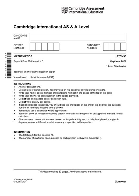 9709 s21 qp 33 - PastPaper - 2912457036 Cambridge International AS & A ...