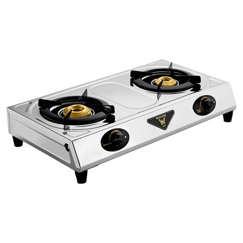 Butterfly Stainless Steel Ace 2 Burner Manual Gas Stove - KITCHEN MART