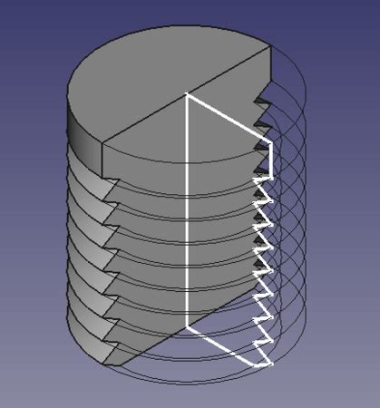 Free CAD Thread Tutorial 的图像结果