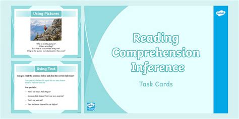 Reading Comprehension Inference PowerPoint