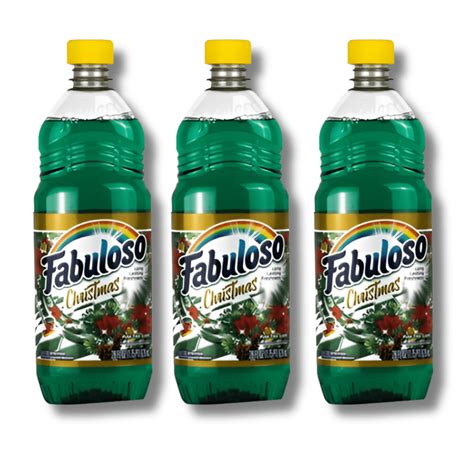 3 pack bottles Fabuloso Christmas Pine Tree Scent Multi Purpose Cleaner ...