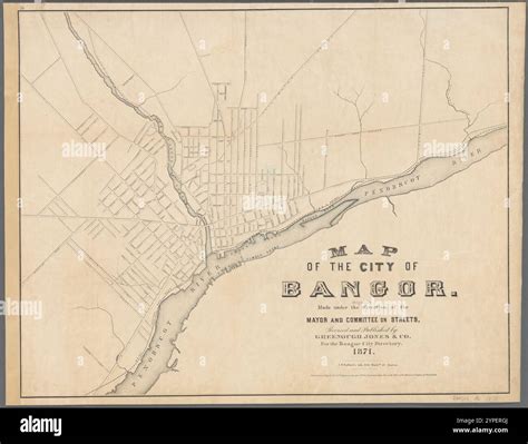 Map of the city of Bangor: originally made under the direction of the ...