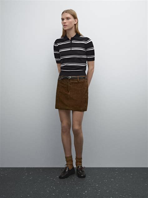 Striped cotton blend polo sweater · Navy Blue · Sweaters And Cardigans ...